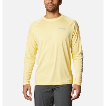 Columbia Muške Majice S Kapuljačom - PFG Terminal Tackle Heather Long Sleeve Narančaste | ZHXR-87410
